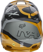 Мотошлем Fox V1 Skew Helmet (Black/Gold, S, 2024 (27999-595-S))