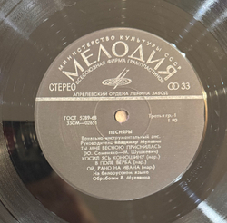 Виниловая пластинка Песняры – Песняры (Мелодия) LP