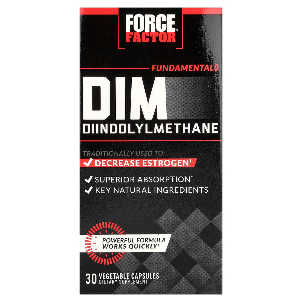 Force Factor, Fundamentals, DIM, 30 растительных капсул