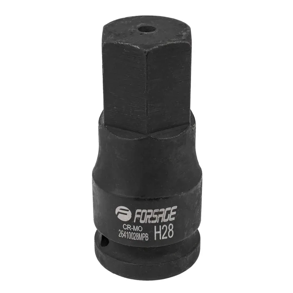Головка-бита ударная 6-гранная 28мм,3/4'' Forsage F-26410028MPB