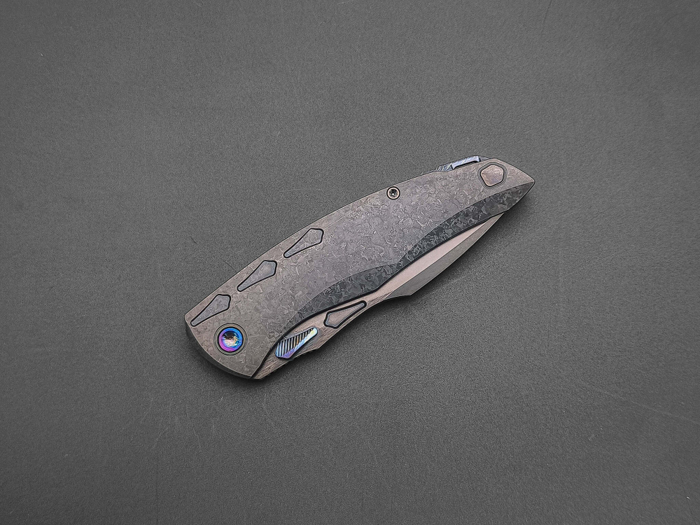 Складной нож Krotos [T14N DLC StoneWash CrystalTi DLC]
