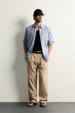 БРЮКИ ЧИНОС RELAXED FIT СО СКЛАДКАМИ — ZARA · 6887/452