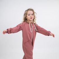 Комбинезон с капюшоном "Пепельная роза" облегченный