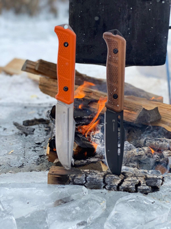 Туристический нож Baikal D2 StoneWash G10 Orange