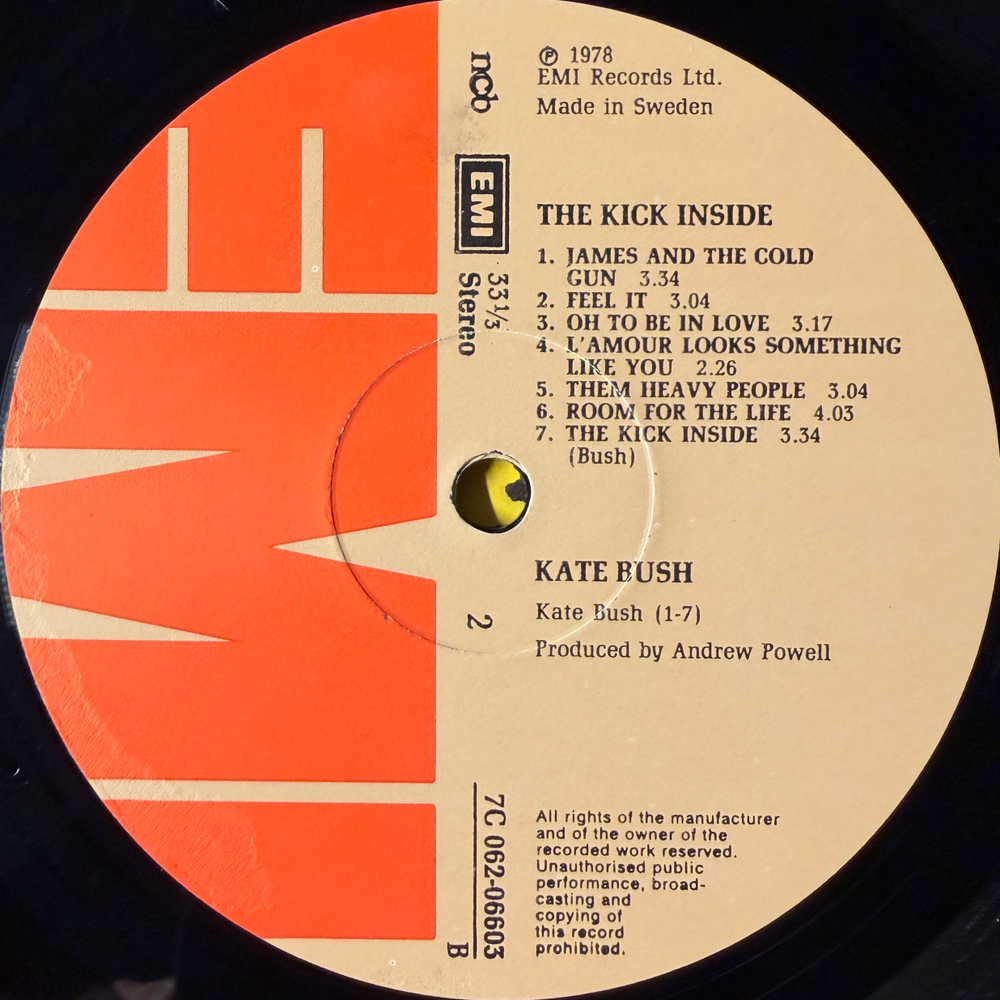 Kate Bush - The Kick Inside (Швеция 1978г.)