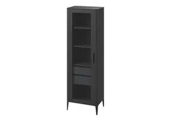 Витрина Type oak стеклянная высота 200 см L (черный)