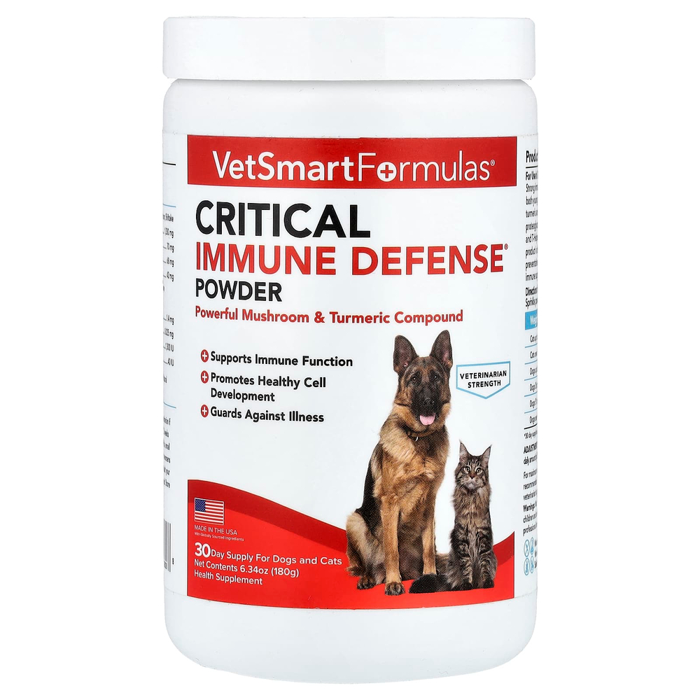 VetSmart Formulas, Critical Immune Defense®, для собак и кошек, 180 г (6,34 унции)