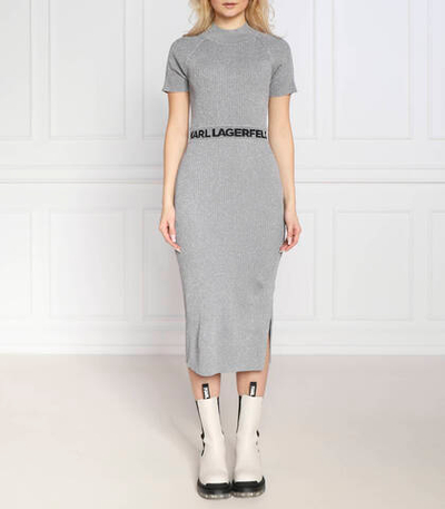 платье w/logo Karl Lagerfeld - серый(230W1359)