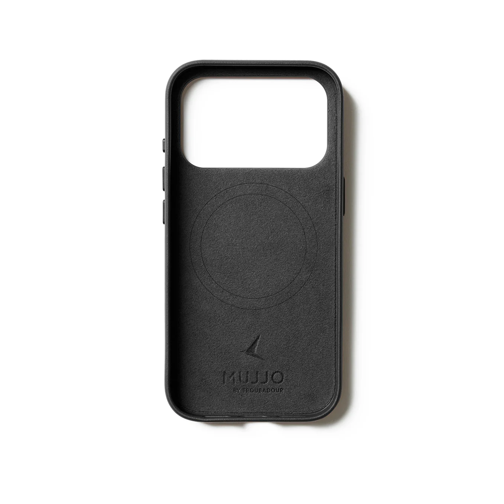 Кожаный чехол Mujjo Leather Case с MagSafe для iPhone 17 Pro Black