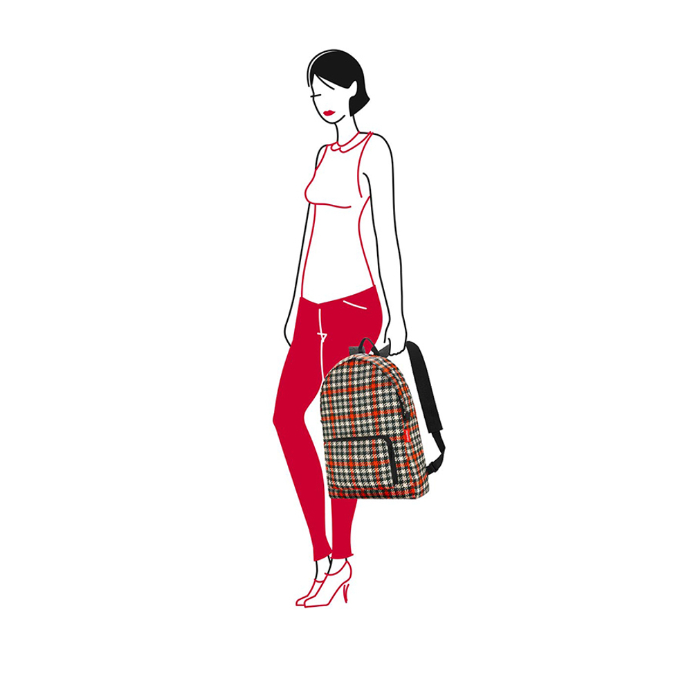 Рюкзак складной mini maxi glencheck red