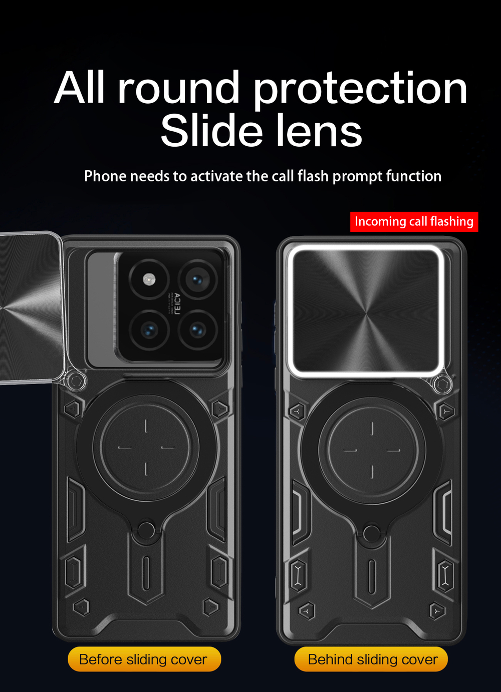 Чехол с кольцом Big Ring Case для Xiaomi 14T Pro