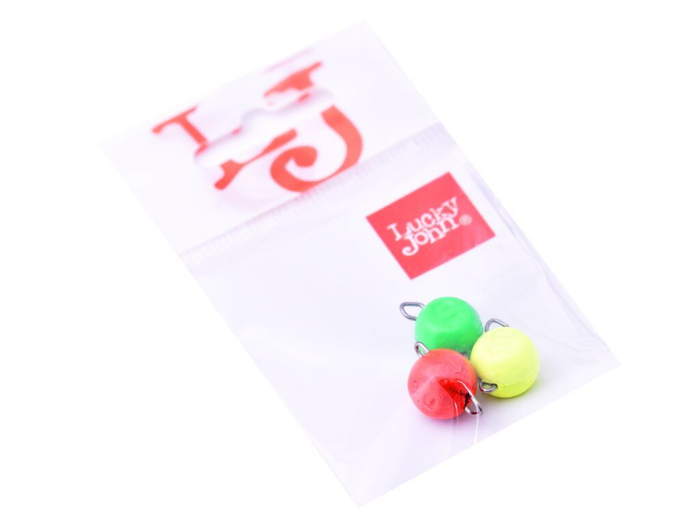 Груз-головки разборные Lucky John BALL RGY MIX1 10г, 3шт
