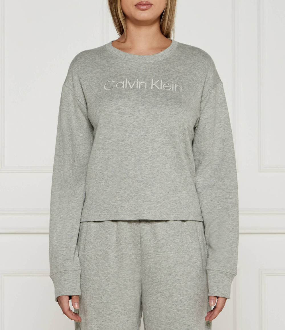 Вверх от пижамы Calvin Klein Underwear - пепельный(000QS7273E)