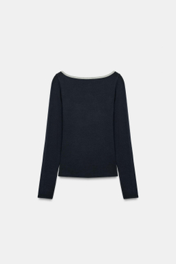 ZARA ЛОНГСЛИВ С ЛАМПАСАМИ, СЕРЫЙ/СИНИЙ