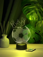 Ночник "Мяч с именем Влад" - подарок мальчику