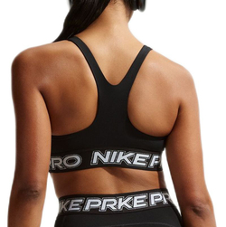 Спортивный бюстгальтер Nike Pro Light Support Non-Padded Sports — black/white/metallic silver