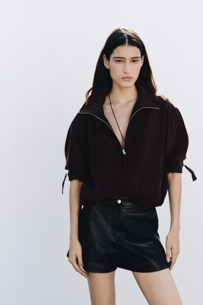 Куртка оверсайз с низом с эффектом баллона - H&M