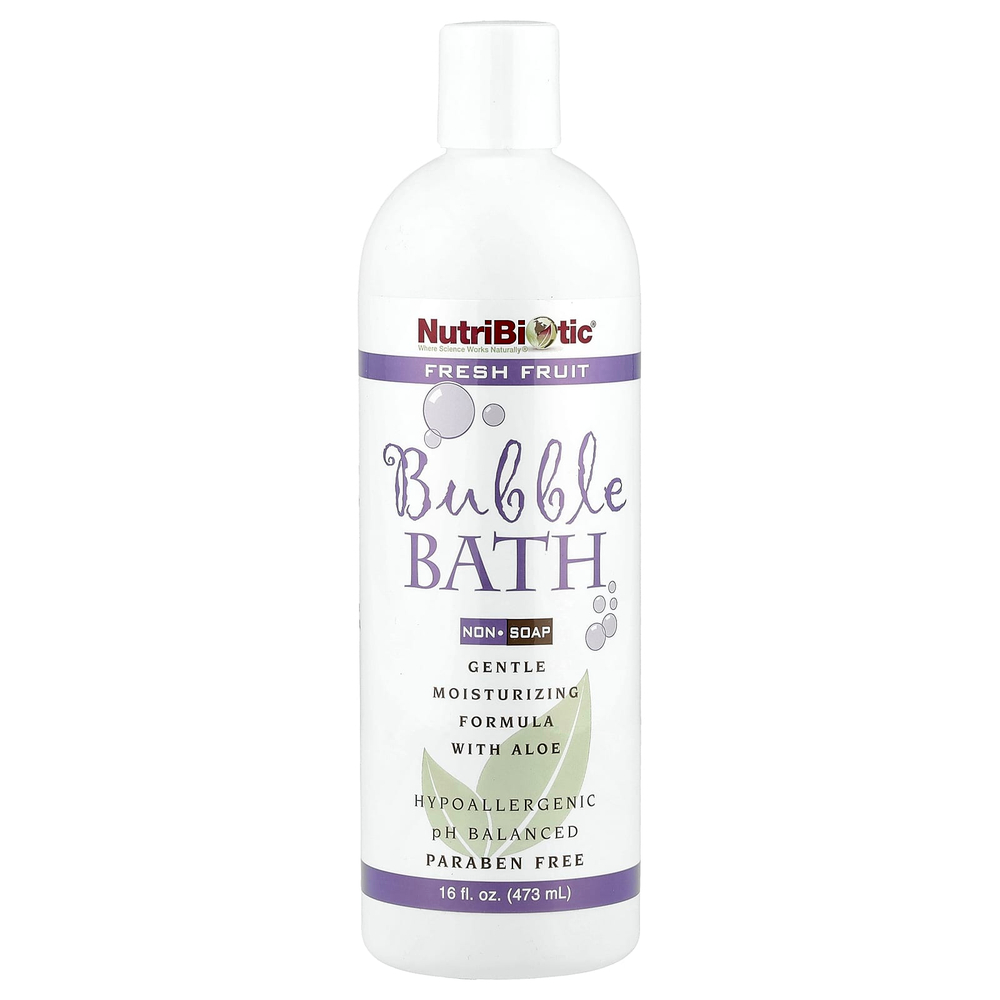 NutriBiotic, пена для ванны, без мыла, с ароматом свежих фруктов, 473 мл (16 жидк. унций)