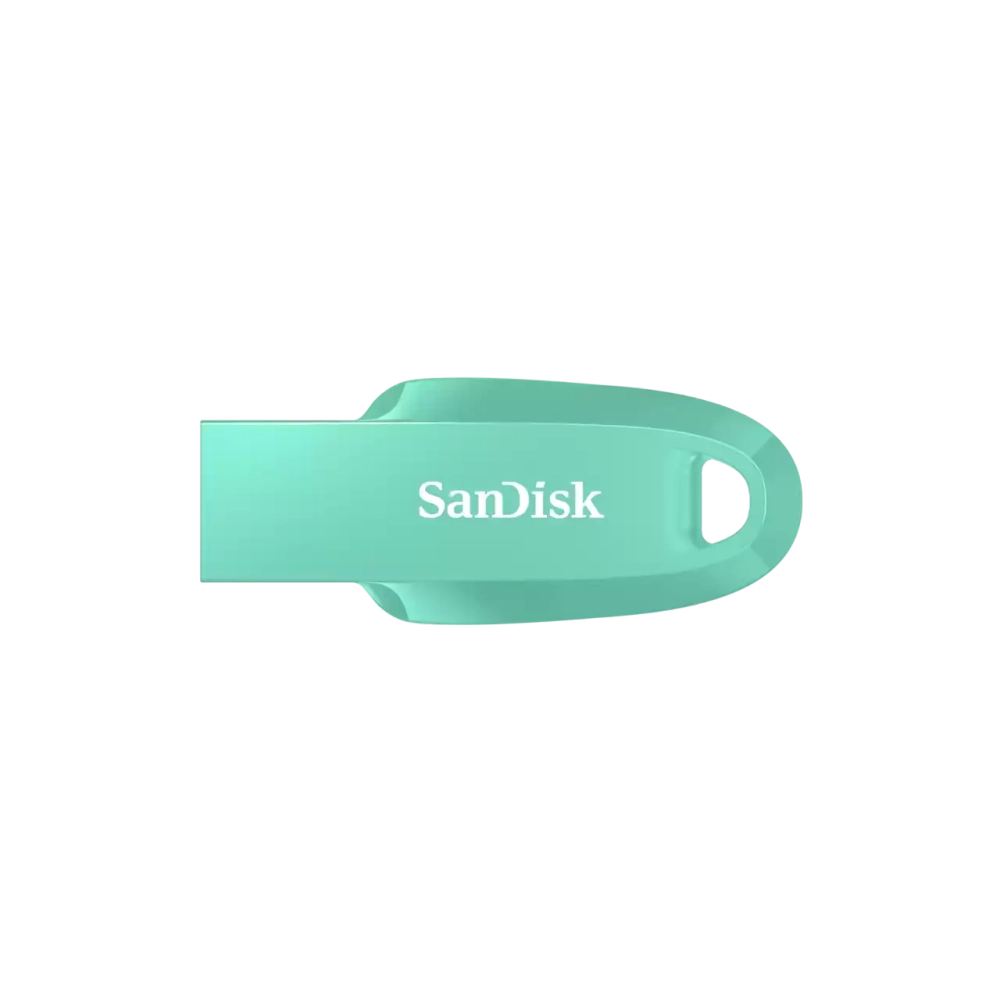 Флеш-накопитель SanDisk Ultra Curve 64GB, USB 3.2 Gen1, R 100 МБ/с зеленый