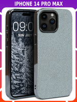 Дизайнерский чехол для IPHONE 14 PRO MAX с мягкой тканевой поверхностью