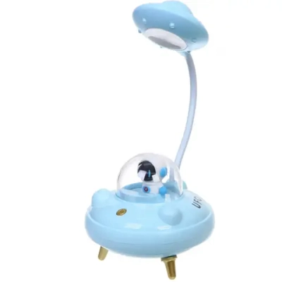 Настольная лампа «Sweet - Полёт в космос» LED 10,8*10,8*21,5 см, USB 3.7v 3w, Голубой