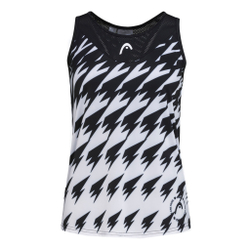 Женская теннисная майка HEAD Game Tech Padel Tank Top Women - Black, White