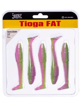 Виброхвосты съедоб. искусст. LJ Pro Series TIOGA FAT 3.9in (10.00)/T92 5шт.