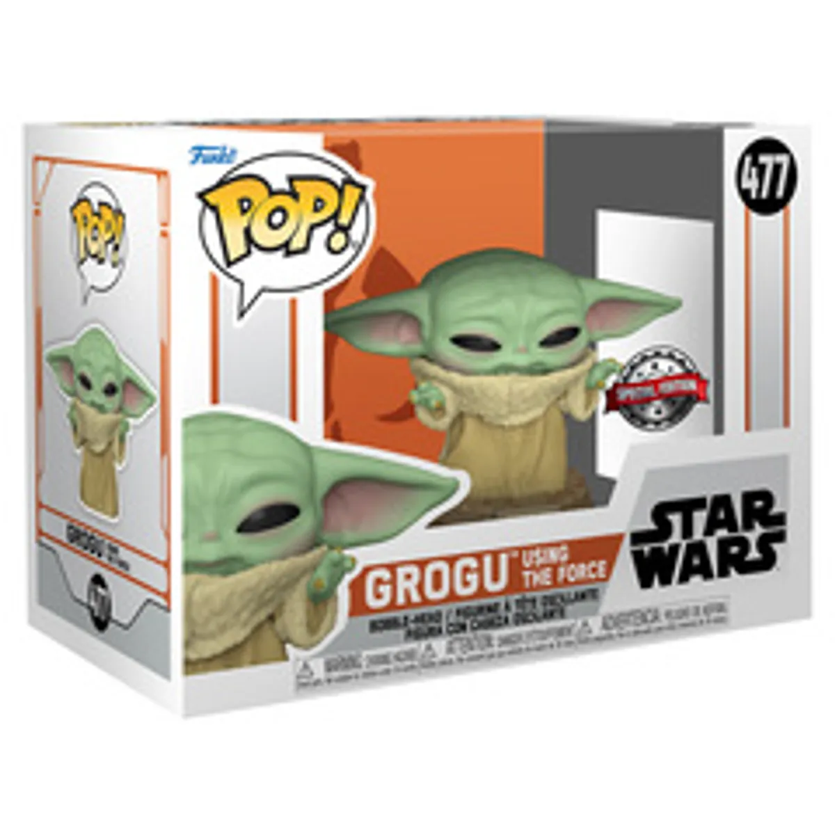 Funko POP! Star Wars. The Mandalorian: Grogu Using The Force (Exc) (477)