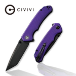 Нож складной CIVIVI Brazen сталь D2, рукоять с каменной отделкой G10 черная