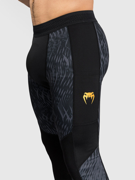 Тайтсы Venum x Chimaev Wild Borz Black/Grey/Gold