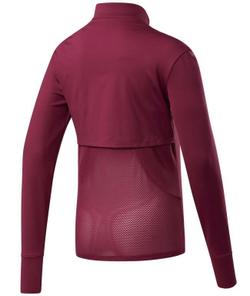Женская Кофта теннисная Reebok Workout Running 1/4 Zip W - Розовый