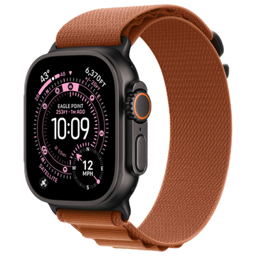 Умные часы Apple Watch Ultra 3, 49 мм, Natural Titanium, ремешок Terra Cotta Alpine Loop S