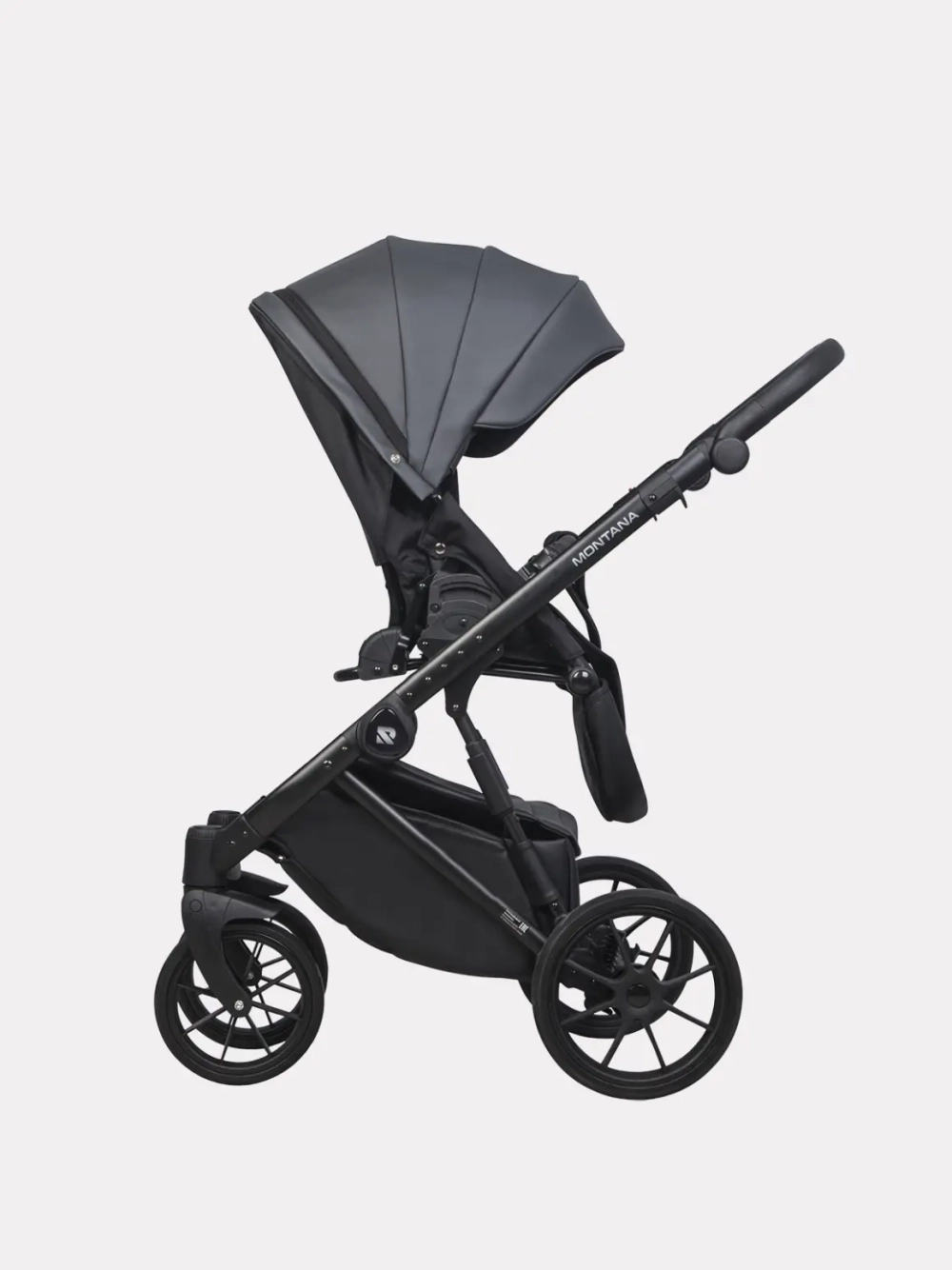 Коляска 2 в 1 Riko Basic Montana Ecco цвет 24 Graphite (графит)