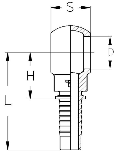 Фитинг DN 06 BANJO 1/2