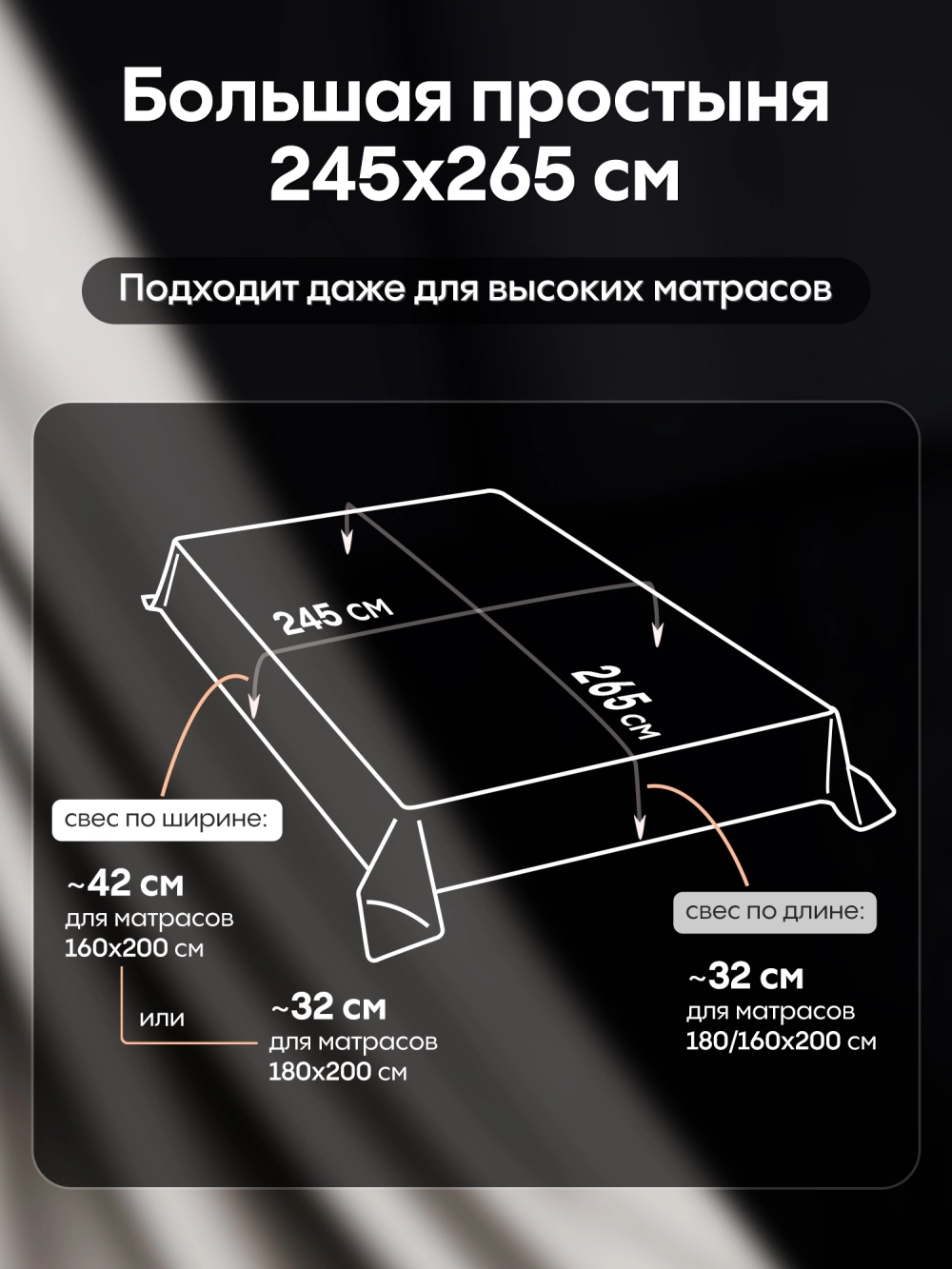 Комплект постельного белья Однотонный Сатин Премиум OCP021