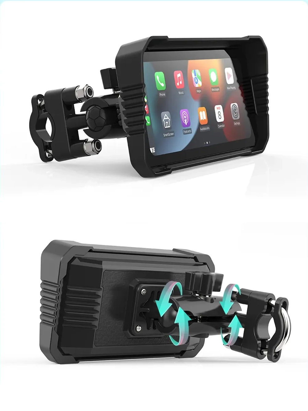 Мультимедийная система для мотоцикла Carplay C6000+ DVR/TPMS/Remote