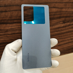 Крышка для Infinix Note 40 Оригинальная (заднее стекло) цвет: Чёрный / Синий
