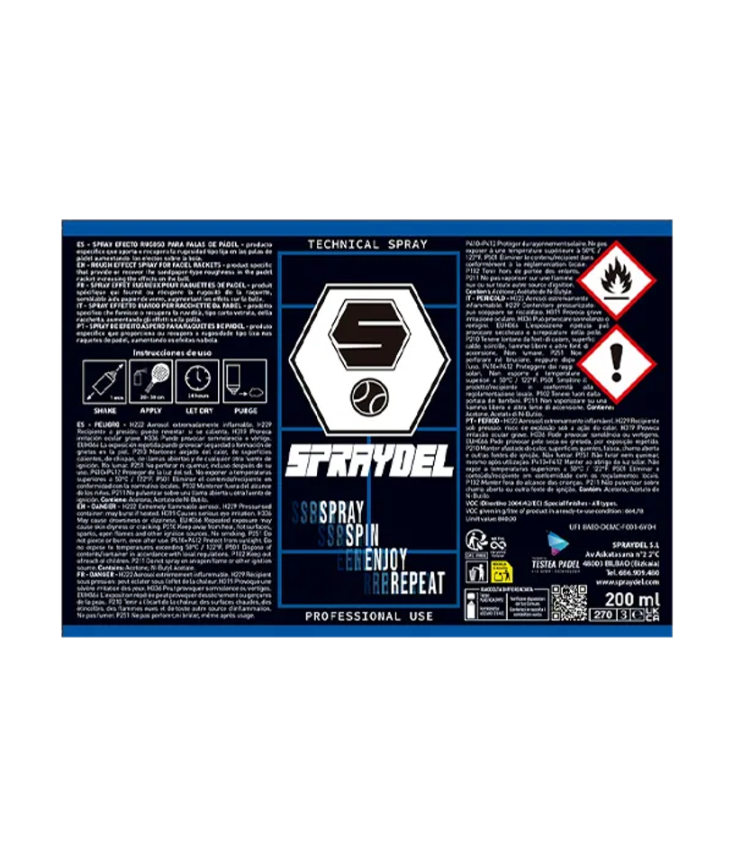 Спрей для падел Technical Spray Rough Effect 2026