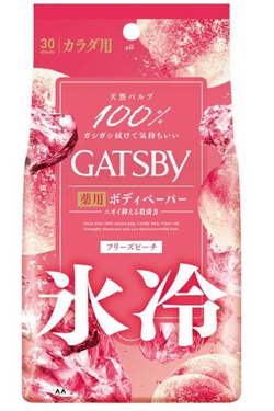 Салфетки - дезодорант для лица и тела охлаждающие Gatsby Body Wipes