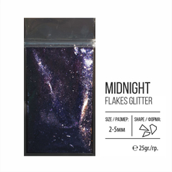 Глиттер серии FlakesGlitter, Midnight, 25гр