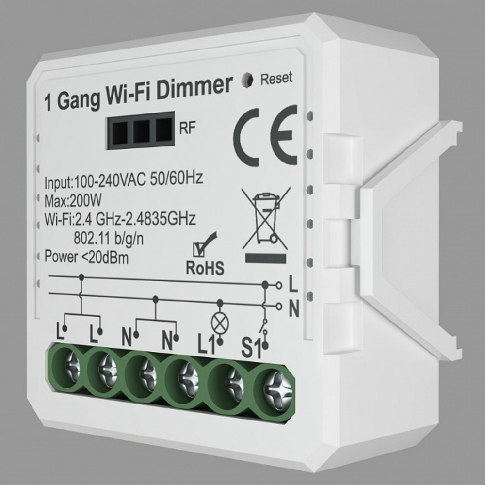 Контроллер-диммер Wi-Fi для смартфонов и планшетов Denkirs Relay RL1003-DM
