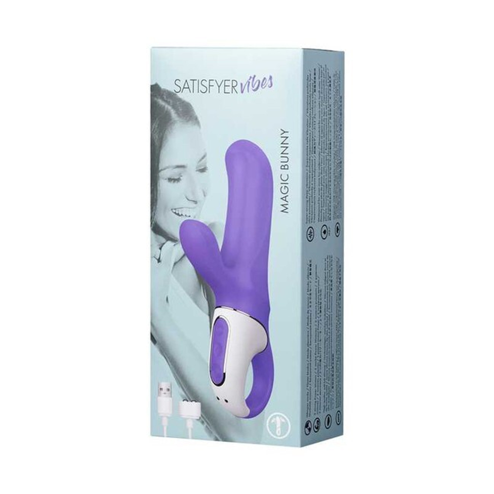 Вибратор Satisfyer Vibes Magic Bunny ( 12 режимов ) (Цвет: Фиолетовый)