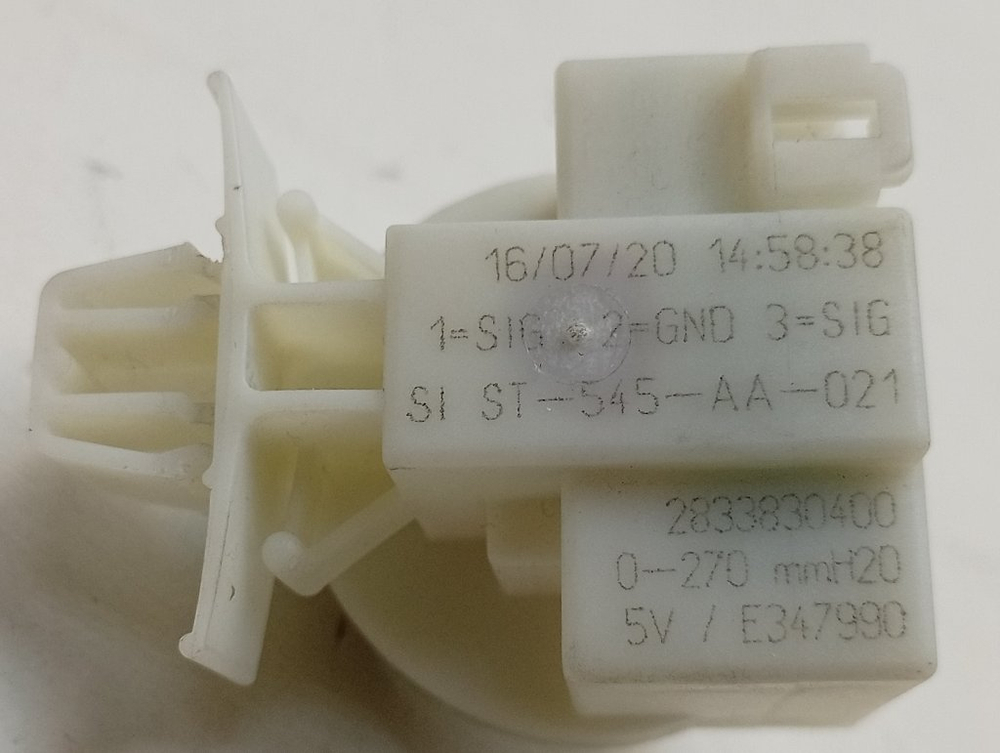 MVE69512ZAW кт44 Прессостат для стиральной машины Beko 2833830400 б/у