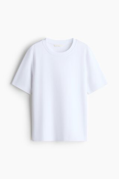 Хлопковая футболка из интерлока - H&M