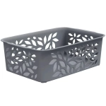 Корзина для хранения универсальная LEAVES, серый, 18,4*12,7*6,2см, 1,2л✦