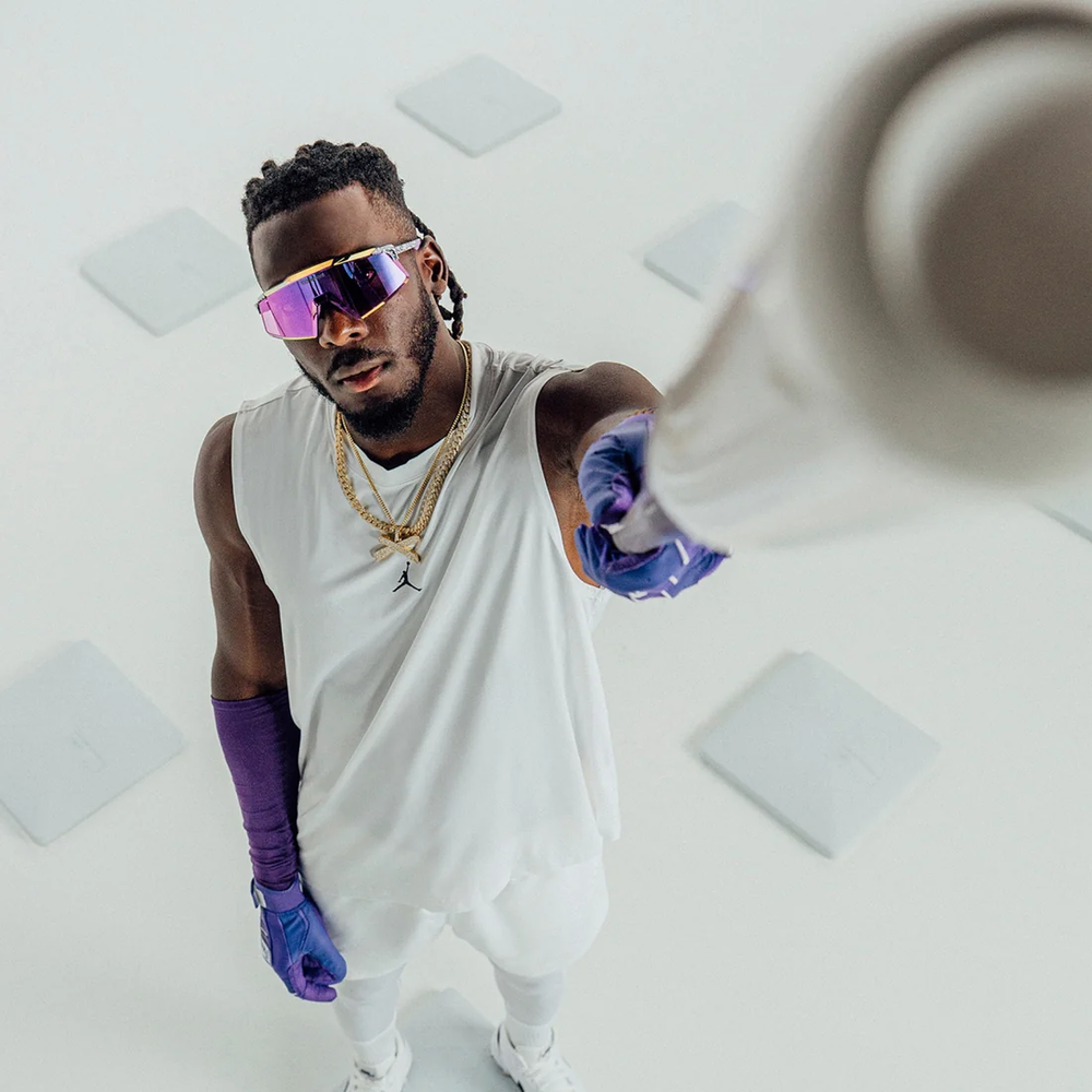 Спортивные очки 100% Aerocraft / White Venom / Purple Mirror Lens