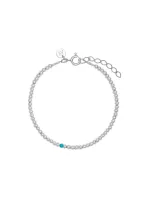 Браслет База мини с говлитом / Basic mini blue