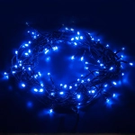 Новогодняя гирлянда нить голубой 5м IP20 400-001 голубой, LED