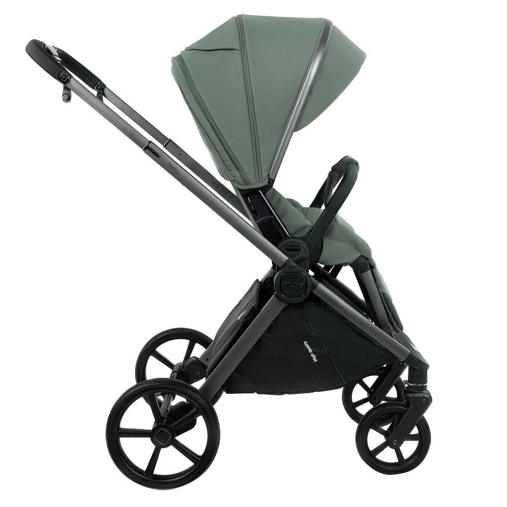 Коляска 2 в 1 Pituso Teffy Sage Green шасси Graphite