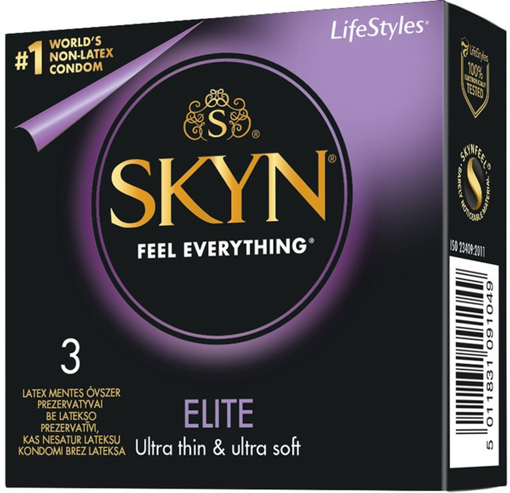Презервативы безлатексные SKYN Elite Особо тонкие, 3 шт